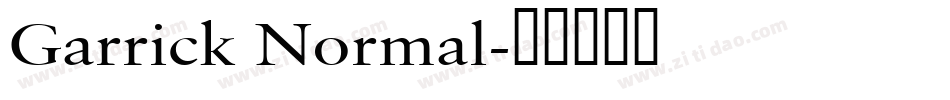 Garrick Normal字体转换
